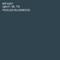 #2F444F - Pickled Bluewood Color Image